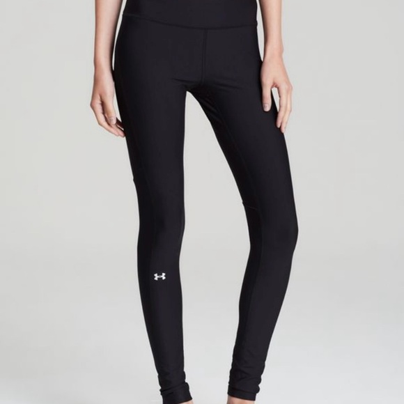 Under Armour Women's Sleek Black Compression Leggings SM/P - Picture 1 of 8
